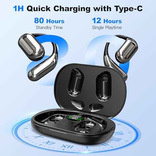 AI Translation Earbuds, 3-in-1 Wireless Language Translator Earbuds Real Time, Translating Earbud for 144 Languages, HF Sound, Bluetooth 5.4 Headphones for Business Learning with Charging Case, Black