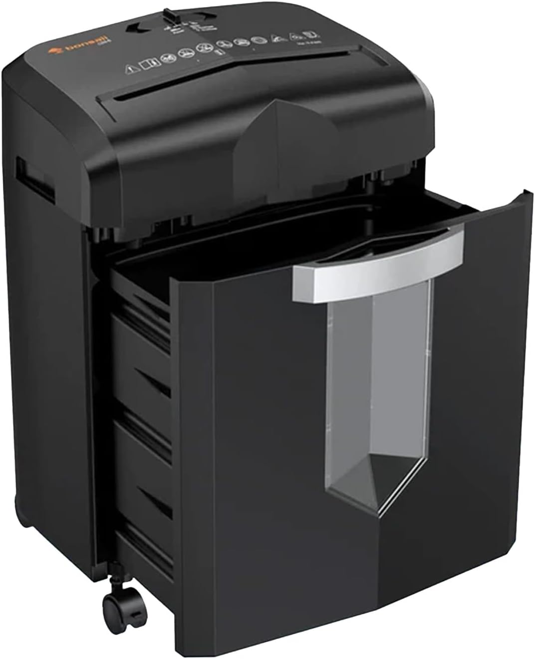 Bonsaii 12-Sheet Micro-Cut Paper Shredder - 55-Minute Run Time, Shreds CDs & Credit Cards | 4.2-Gal Bin - Black