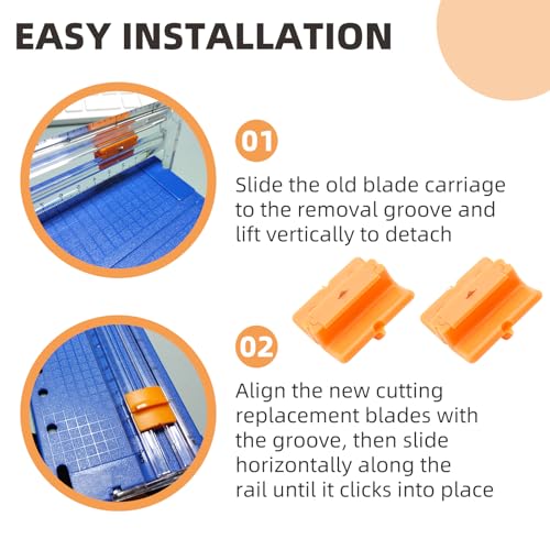 PROSOCOOL Replacement Blades for Fiskars 9" & 12" Trimmers - 2 Pack