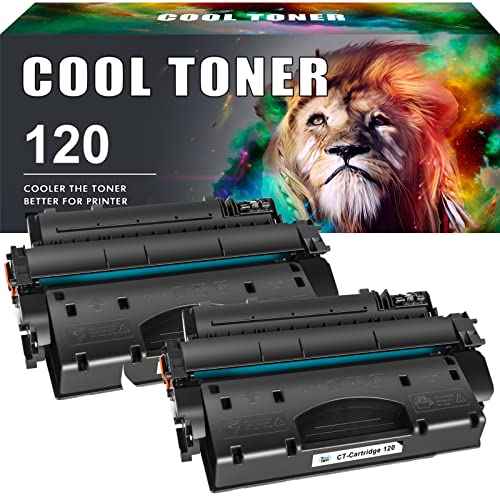 Cool Toner Compatible Toner Cartridges Replacement for Canon 120 cartridges 120 CRG-120 for Canon imageCLASS D1120 D1550 D1150 D1320 D1350 D1520 D1100 D1370 D1180 D1170 MF6680DN MF417dw Black 2-Pack