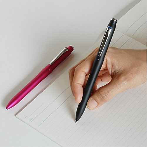 UniJet Stream Prime High Grade multi ballpoint pen 0.7mm 3 colors & Mechanical pencilx3000;0.5mm (Black Red Blue) MSXE4-5000-07 (Black)
