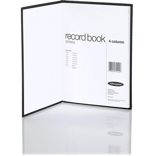Wilson Jones Single Page Columnar Book, 9-1/4" x 7", 4 Columns (74104A)