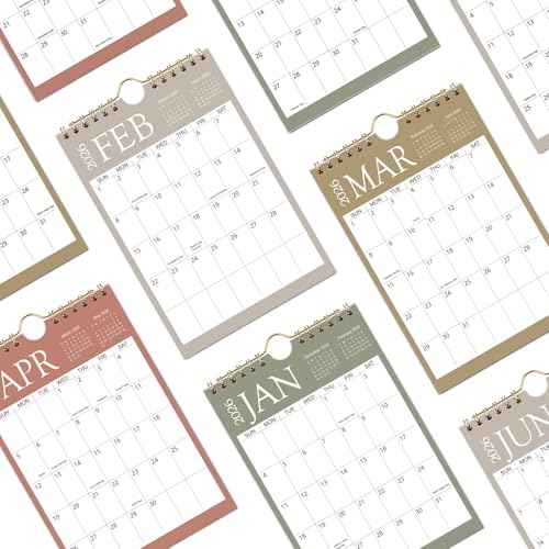 Mini Wall Calendar 2026-2027, 6x9 Inch Mini Calendar, 18 Month Small Calendar from January 2026 to June 2027, Little Notepad Calendar for Desk, Kitchen, RVs, Bulletin Board or Fridge