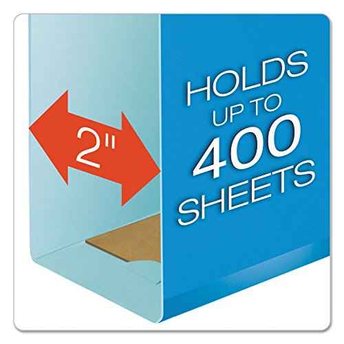 Pendaflex 04153X2 BLU Extra Capacity Reinforced Hanging Folders, 2", Legal Size, Blue, 1/5 Cut, 25/BX (4153x2 BLU)