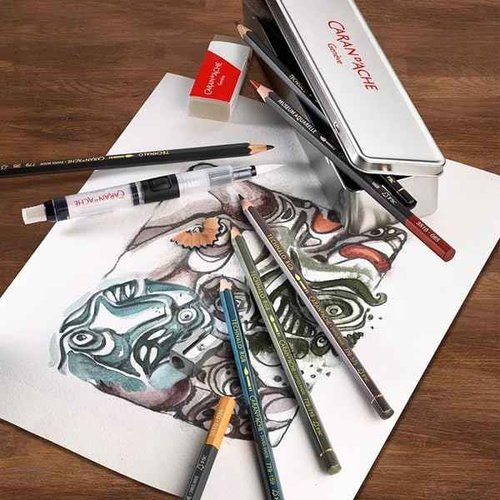 Caran d'Ache 0779-313 Graphite Line Multi-Technic Water Soluble Set