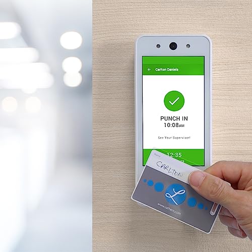 Lathem Touch-Free Wi-Fi Time Clock System with Proximity Badge Reader - Clock System