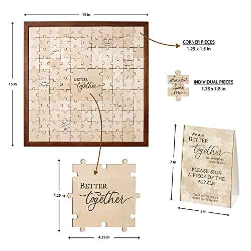 Lillian Rose Puzzle Guest Book For An Alternative Wedding Guestbook