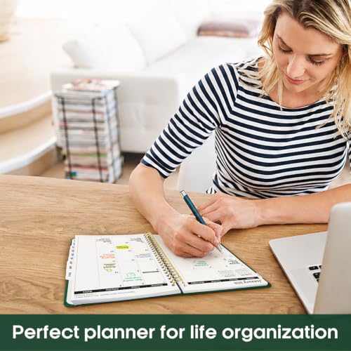 Taja 2027 Hardcover Planner 6.3 x 8.5 inch with Monthly Tabs & Elastic Band