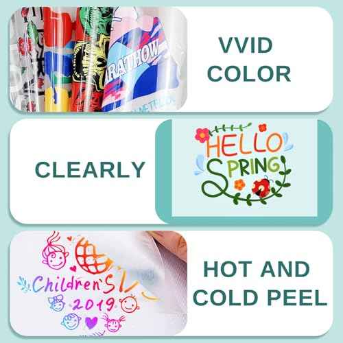 DTF Transfer film roll 13" x 328ft,Transfer Paper Double Sided Glossy Clear PreTreat PET Heat Transfer Paper, Cold and Hot Peel for Epson Inkjet Printer Direct Print on T shirts Textile