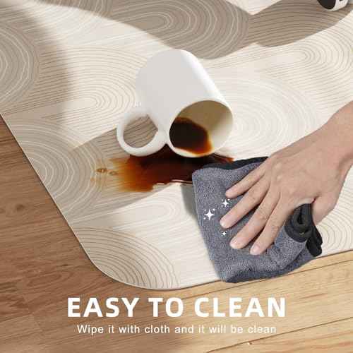 Office Chair Mat, 35¡± x 40¡± Non-Slip Chair Mat for Hardwood Floors, Easy Glide Rolling Chairs, Floor Protector for Home & Office