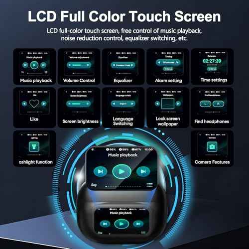Ai Translation Earbuds Real Time 144 Languages, Bluetooth 5.4 LCD Touch Screen Translator Earbuds, Audifonos Traductores Ingl?s Espa?ol for Travel, Business & Learning with Charging Case