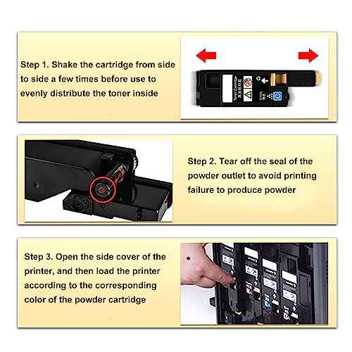 Marhynchus Printer Toner Cartridge Replacement 4pcs for Phaser 6000/6010/6015, Easy Installation, Cost-Effective, High Capacity, Compatible with Phaser Series, Perfect for Home & Office Use