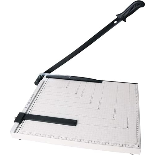 Japard Guillotine Paper Cutter 18 inch A3 Paper Slicer Trimmer for Classroom with Safety Guard Blade Lock Guide, 12 Sheet Capacity
