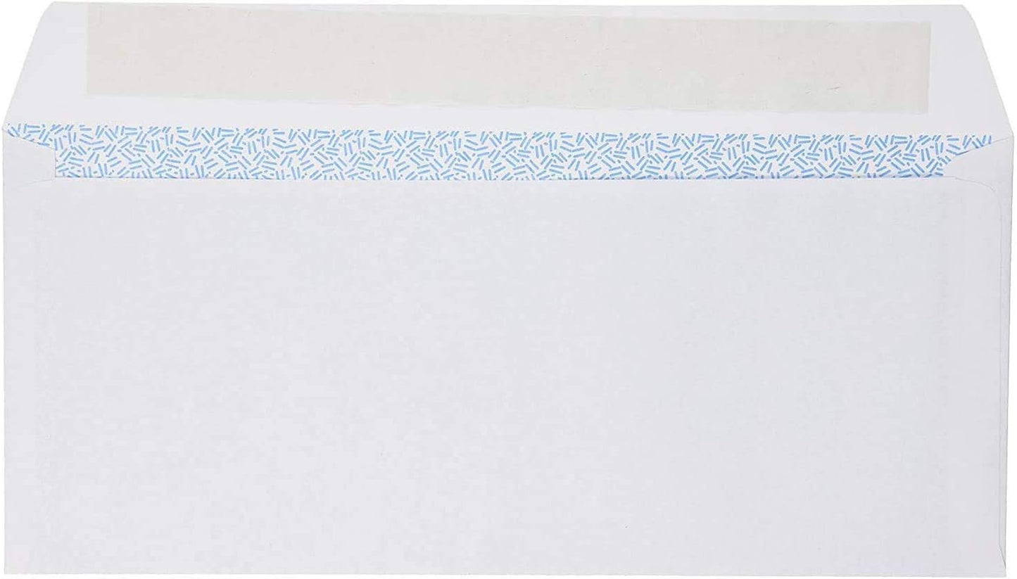Mead #10 Envelopes, Security Printed Lining for Privacy, Press-It Seal-It Self Adhesive Closure, All-Purpose 20-lb Paper, 4-1/8" x 9-1/2", White, 45 per Box (75026) - Pack of 2