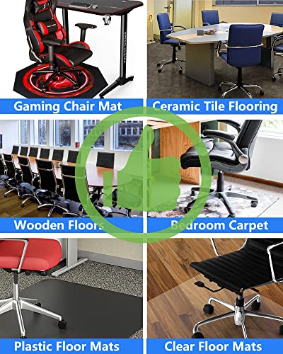 Grykot 5-Pack Office Chair Wheels Replacement 2in Heavy-Duty Casters for Hardwood & Carpet