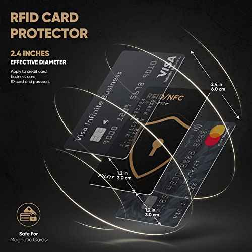 VULKIT RFID Blocking Cards 2 Pack Credit Card Protectors NFC Contactless Cards Protection for Business & Travel Wallet