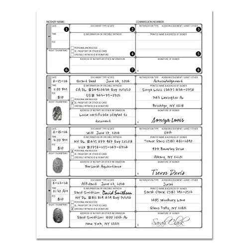 BookFactory Official Notary Journal/Log Book 168 Pages 8.5'' X 11'' 668 Entries 49 of 50 State Journal of Notarial Acts, Black and Burgundy Cover, Hardbound, (Made in USA)