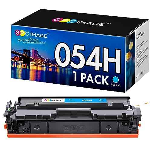 GPC Image Compatible Toner Cartridge Replacement for Canon 054 054H to use with ImageClass LBP622Cdw MF644Cdw MF642Cdw MF640C LBP620 Toner Printer Ink (Cyan)