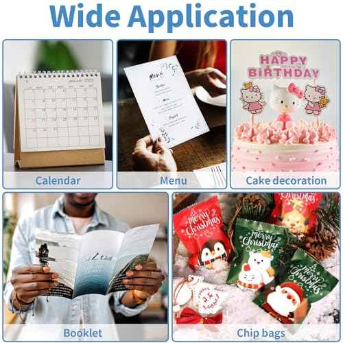 5x7 Glossy Photo Paper, 105 Sheets Picture Paper for Inkjet Printer, Instant Dry, for DIY Chip Bag, Flyers, Cards, Calendars and Brochures (180gsm/48lb)