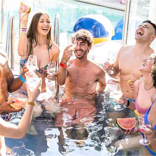 2400 Packs Paper Wristbands for Events, 12 Colors Waterproof Neon Party Wristbands Armband Paper Bracelets Identification Wristbands for Concert Club Bar Entrance Admission Party