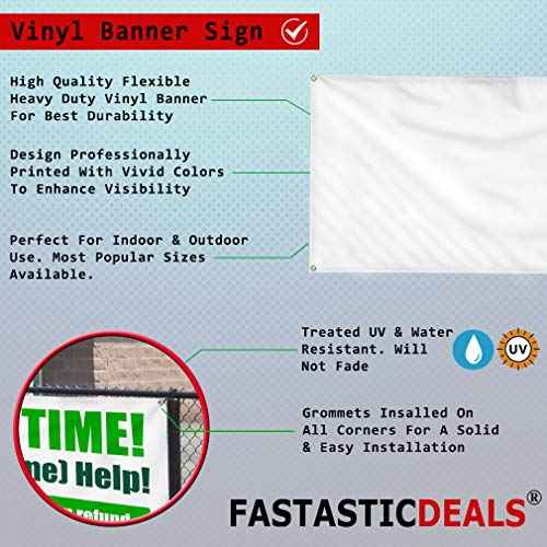 Vinyl Banner Multiple Sizes Raffle Tickets Red Blue Business Outdoor Weatherproof Industrial Yard Signs 4 Grommets 24x48Inches