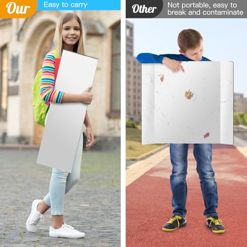IKAYAS 4 Pack Trifold Poster Boards 36x48 Inch Double Sided Display Boards