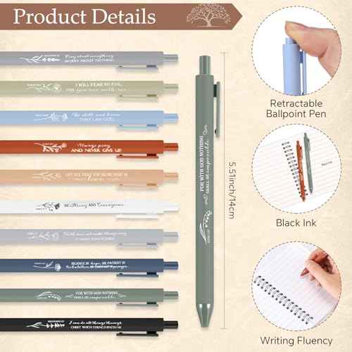 Kosiz 100 Pcs Christian Gift Bulk Prayer Journal Bible Verse Spiral Notebook with Ballpoint Tree of Life Religious Gift for Church Clergy Pastor Appreciation Sunday School Teacher (Boho Color)