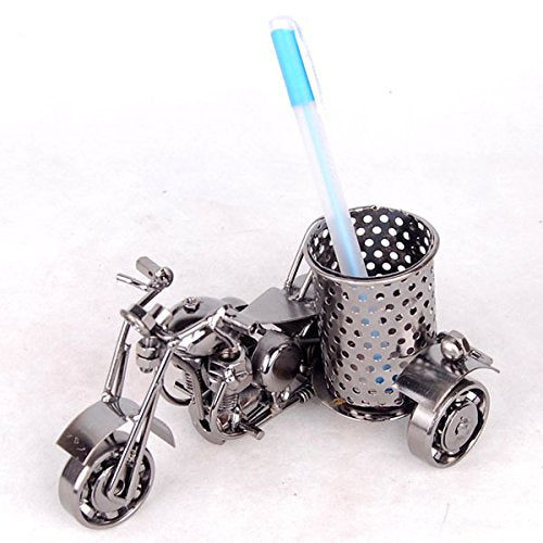 NFASHIONSO Creative Metal Pencil & Pen Holder Display - Motorcycle Theme Desktop Supply Organizer