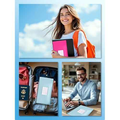 2-Pack Bank Deposit Money Bags with Zipper, 11 x 6 Inches, PU Leather Cash Pouches with Label, for Coins, Cosmetics, Bills, Tools, Hot Pink & Light Blue