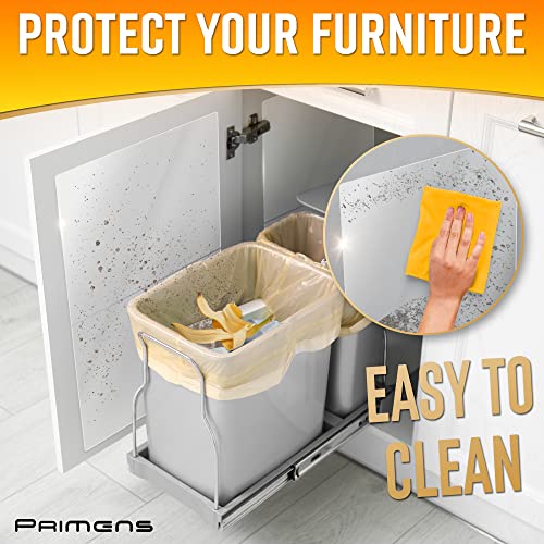 Wall Protector Sheets for Painted Wall. Clear Plastic Adhesive Film Stickers for Kitchen & Office from Oil Backsplash, Trash, Chair Back, Furniture, Scuff. Door Guards Shield Dog, Contact Paper 14pcs