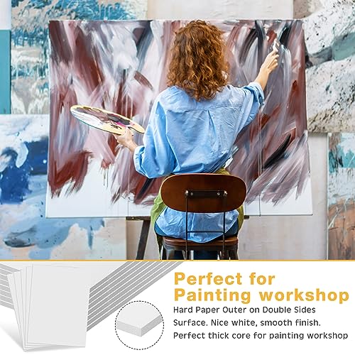 Tenceur White Foam Boards Bulk 20 Pack 30 x 40 Inches 3/16 Inch Thick for Crafts & Presentations
