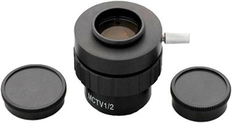 AmScope AD-C20 0.5X C-mount Lens Adapter For Video Camera Microscopes