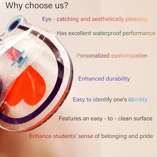 Acrylic Hall Pass First Day of School Unbreakable School Passes Set for Teachers Cute Classroom Passes for Bathroom, Library, Office and Nurse Classroom