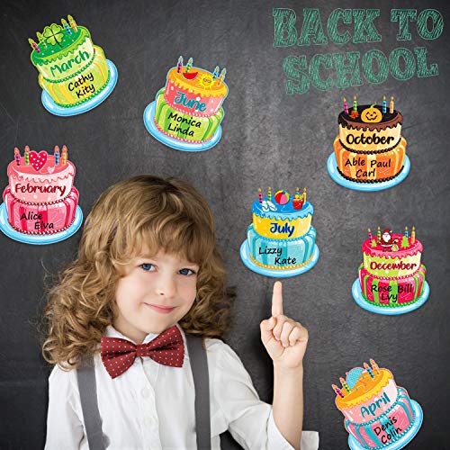 Outus Bright Style Birthday Bulletin Board Set - Classroom Decoration Pack, 20 Pieces