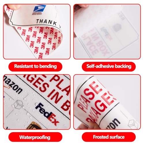Please Leave Packages and Deliveries Here Sign£¬Self-Adhesive Weatherproof and Anti-fading Delivery Signs for Packages, Please Place Packages in Box for Home£¬Office£¬Shop£¬Box, Door£¨Small£©