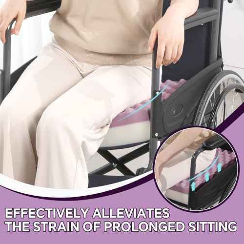 BALAPET Double-Layer Egg Foam Crate Pad, High-Density Foam Support Egg Chair Cushion to Relieve Back, Seat Cushion Chair Accessories Pad for Office Recliner Wheelchair Home Car(18x16x5in)