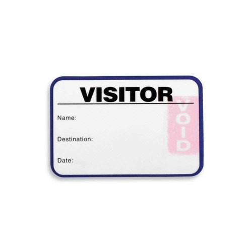 Visitor Log Book, Spiral-Bound Self Expiring Visitor Badges, Guest Register Book, Carbon Copy - 200 Badges