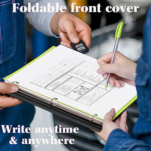 INFUN Telescoping 3-Ring Binder 4 Pack - Red, Pink, Blue, Green, 0.75 Inch, No Front Pocket