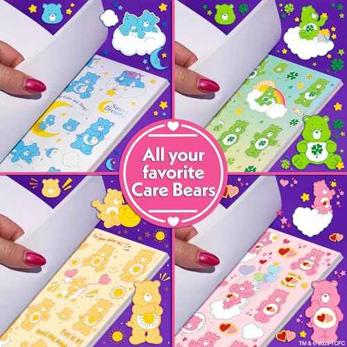 Care Bears Sticker Book, 1500 Cute Stickers for Scrapbooks, Planners, Features Letter, Laptops and Water Bottle for Kids Teens, School Supplies for Kids