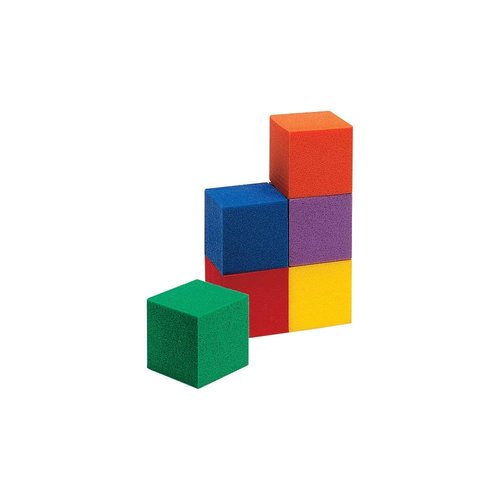 hand2mind Foam Counting Cubes - 1 Inch Math Manipulatives for Kids | 100 Pack for Preschool Crafts
