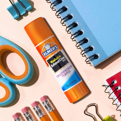 Elmer's Disappearing Purple School Glue Sticks – 0.21 oz, 8-Pack