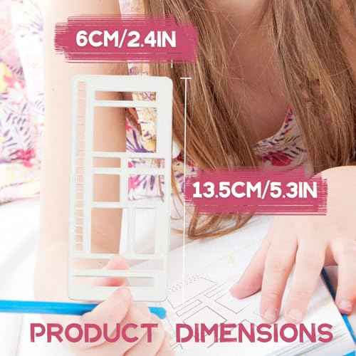 Handmade Flexible Record Template, Reusable Planner Stencils for Journaling, Calendar, Checklists, Scrapbooking & DIY Craft Supplies (A Set)