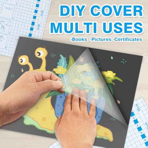 Chell Matte Clear Contact Paper Roll for Books, Crafts and Countertops, Self Adhesive Book Cover, 17.5 in x 5 ft