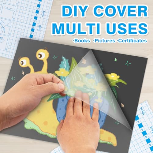Chell Matte Clear Contact Paper Self Adhesive Book Cover 17.5in x 5ft - Waterproof & Stain-Resistant