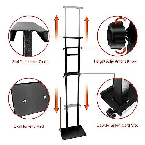 Floor Poster Stand,Heavy Duty Display Poster Sign Holder&with Non-Slip Mat Base Adjustable Height Up to 75 inches for Board & Foam (1-Pack)