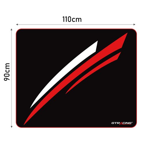 GTRACING Gaming Chair Mat for Hardwood Floor 47 x 39 inch Office Computer Gaming Desk Chair Mat for Hard Floor Red,Small Size