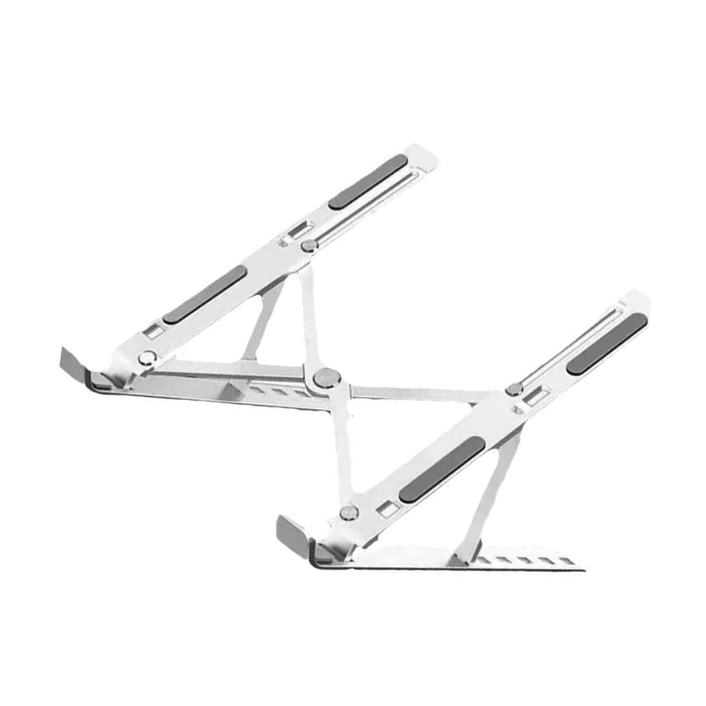 Portable Folding Laptop Stand, Height-Adjustable Laptop Cooling Stand, Minimalist Desktop Elevating Stand (White)