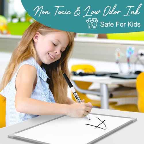 EXTRIC Black Dry Erase Markers Fine Tip, 12 Count Whiteboard Markers, Fine Point Dry Erase Marker, Dry Erase Markers for Kids, White Board Markers Dry Erase
