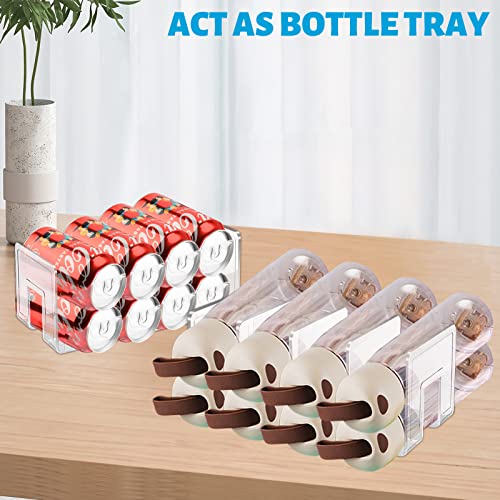 SAYEEC 2 Pack Clear Acrylic File Holders - 4-Section Desktop Organizer for Office & Home