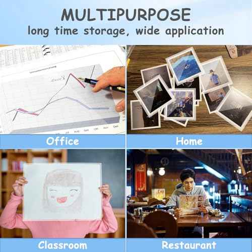 [3mil 500 Pack] InpourPack Laminating Pouches, 3 Mil Clear Thermal Laminating Pouches 9 x 11.5 Inch Laminating Sheets for Laminator, Holds 8.5 x 11 Inch Sheets